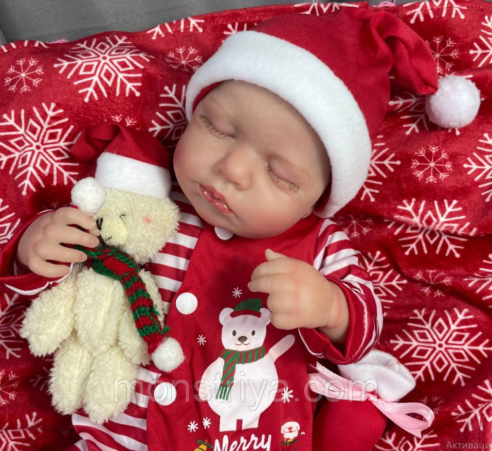 Лялька реборн, дівчинка, з м'яконабівна/ Reborn