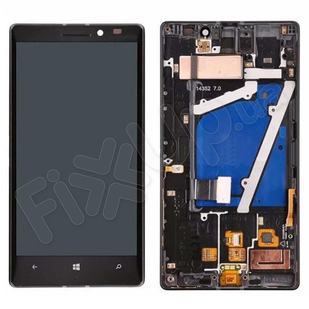 Дисплей для Nokia 930 Lumia з тачскріном і рамкою в зборі, колір чорний