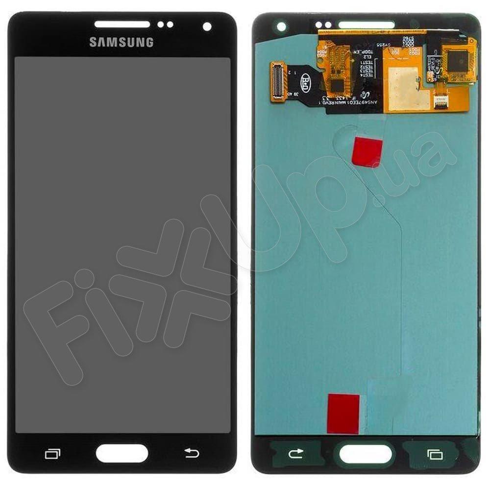 Дисплей для Samsung A500F/DS Galaxy A5 (2015) з тачскріном в зборі, колір чорний, OLED