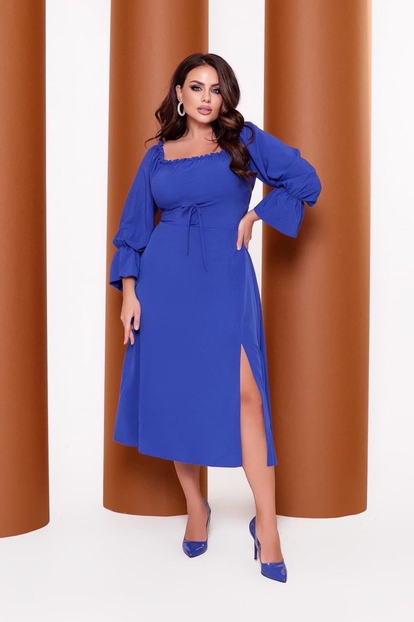 Сукня нарядна  міді БАТАЛ