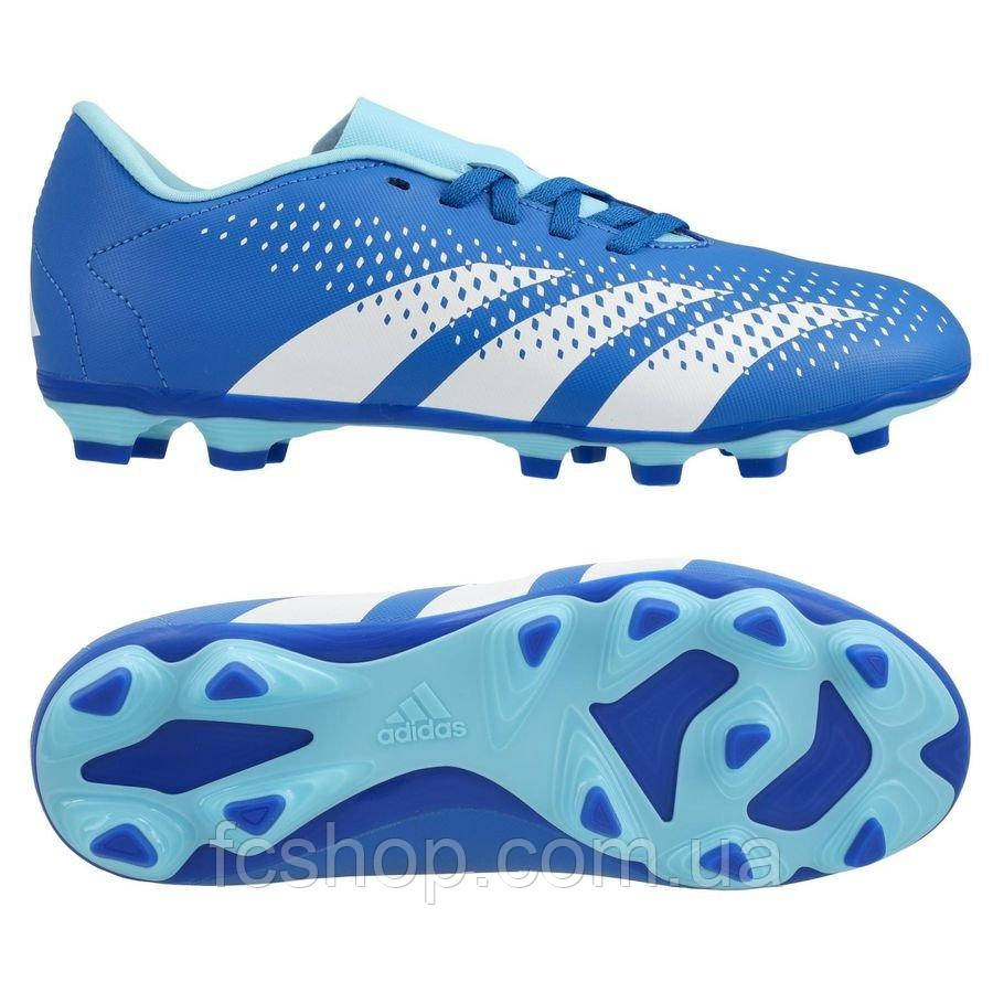 Бутси дитячі Adidas Predator Accuracy.4 FxG Jr IE9431, Синій, Розмір (EU) — 38 2/3