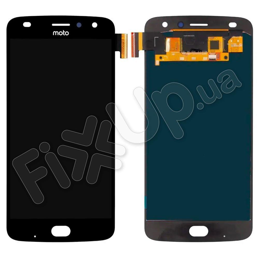 Дисплей для Motorola XT1710 Moto Z2 Play з тачскріном в зборі, колір чорний