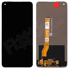 Дисплей для Realme 8i, з тачскрином у зборі, колір чорний