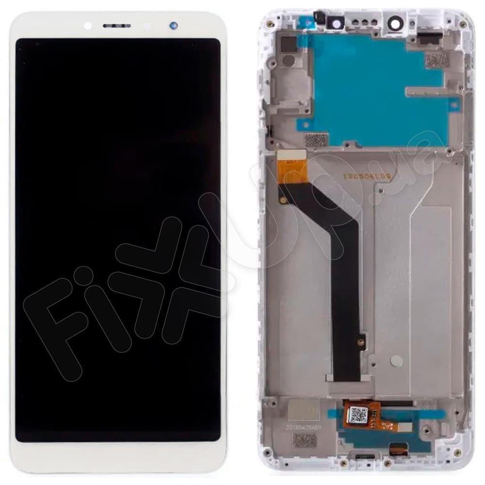 Дисплей Xiaomi Redmi S2 з тачскрином і рамкою в зборі, колір білий