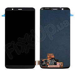 Дисплей для OnePlus 5T (A5010) з тачскріном в зборі, колір чорний, OLED