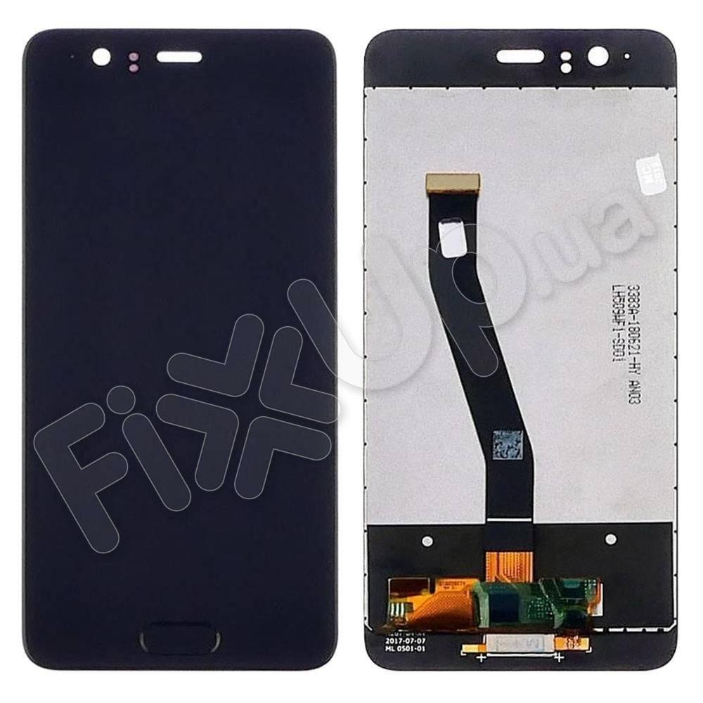 Дисплей для Huawei P10 (VTR-L29/VTR-L09) з тачскріном і сканером відбитка, колір чорний