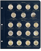 Аркуш для ювілейних монет 2 євро країн Сан-Маріно, Ватікан, Монако й Андорри 2020-2022 рік
