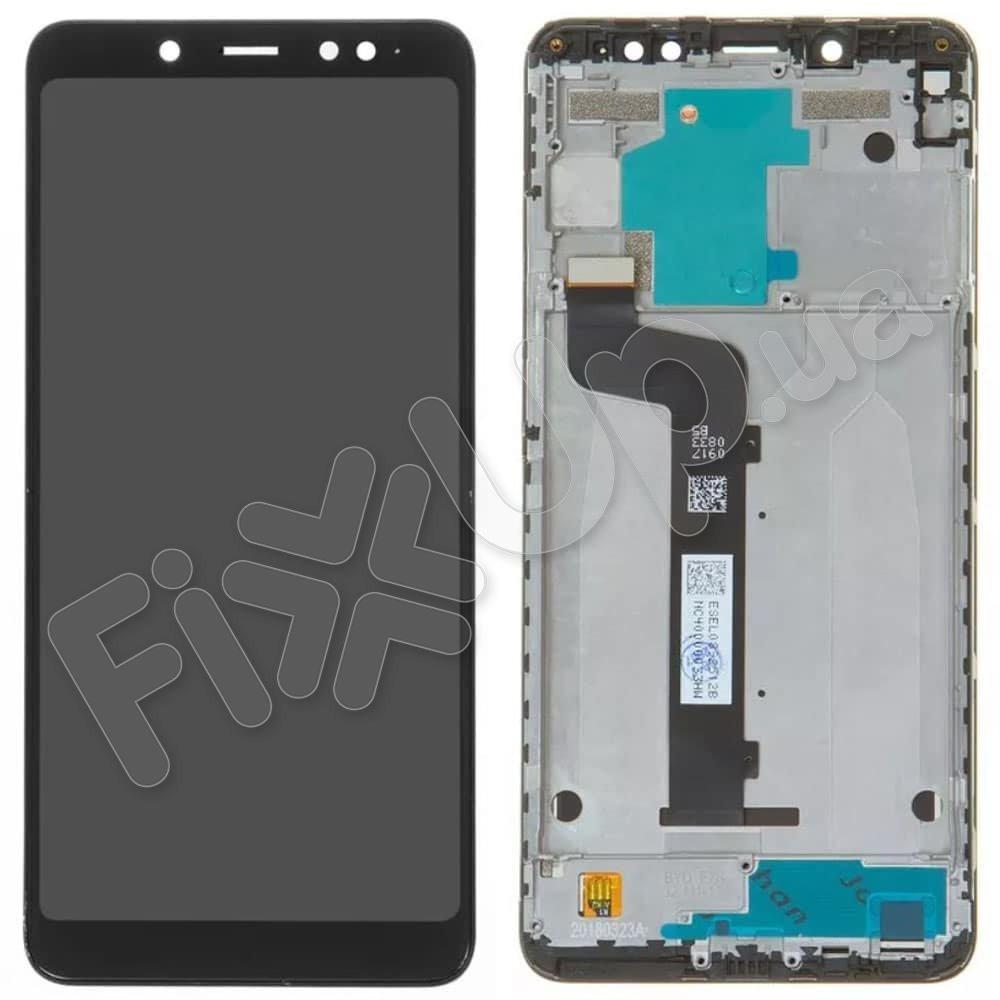 Дисплей для Xiaomi Redmi Note 5, Note 5 Pro з тачскрином і рамкою в зборі, колір чорний, уцінка