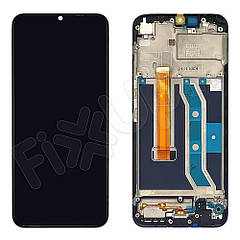 Дисплей для Realme C21Y/C25Y, з тачскрином і рамкою в зборі, колір чорний