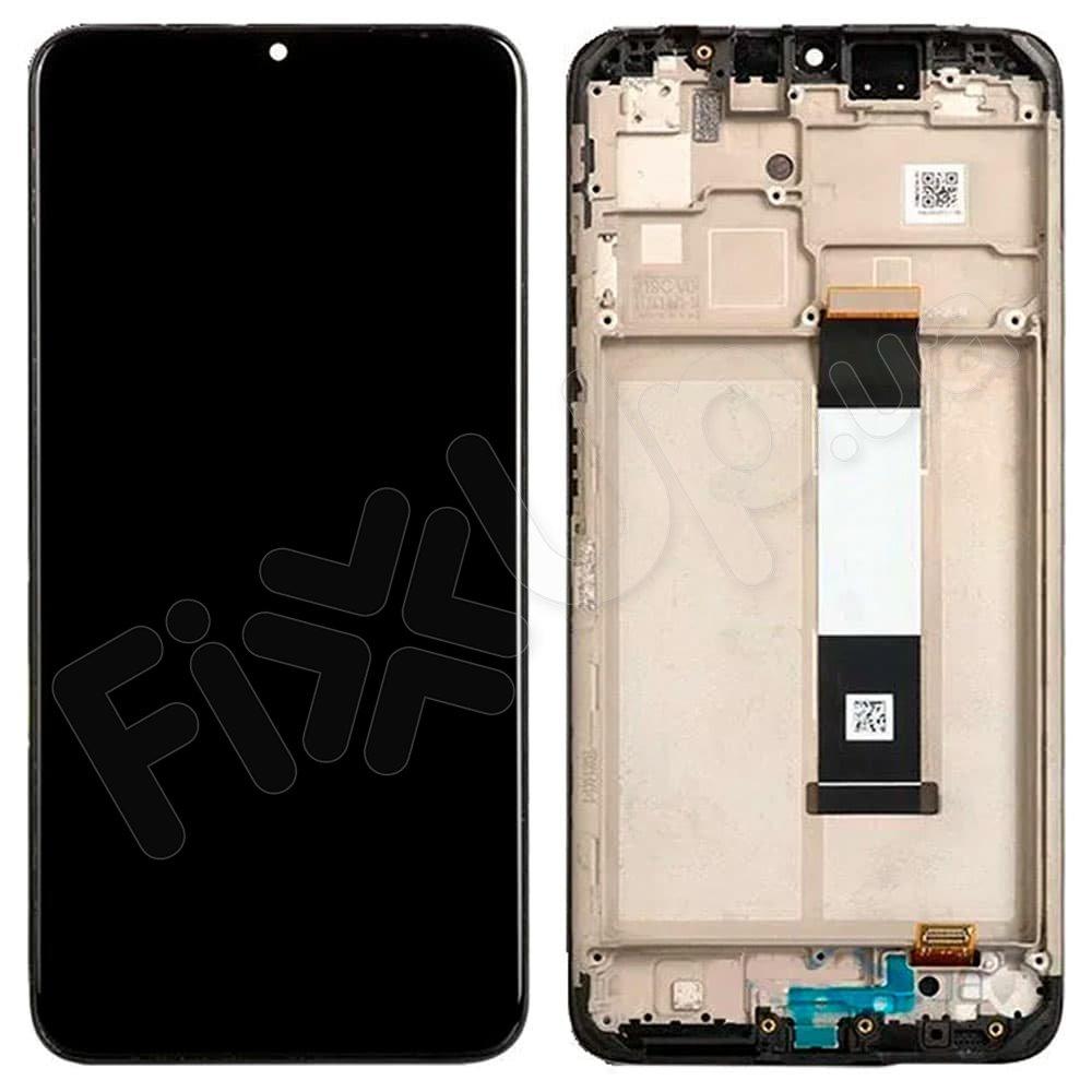 Дисплей для Xiaomi Redmi 9T, Poco M3 з тачскріном і рамкою в зборі, колір чорний