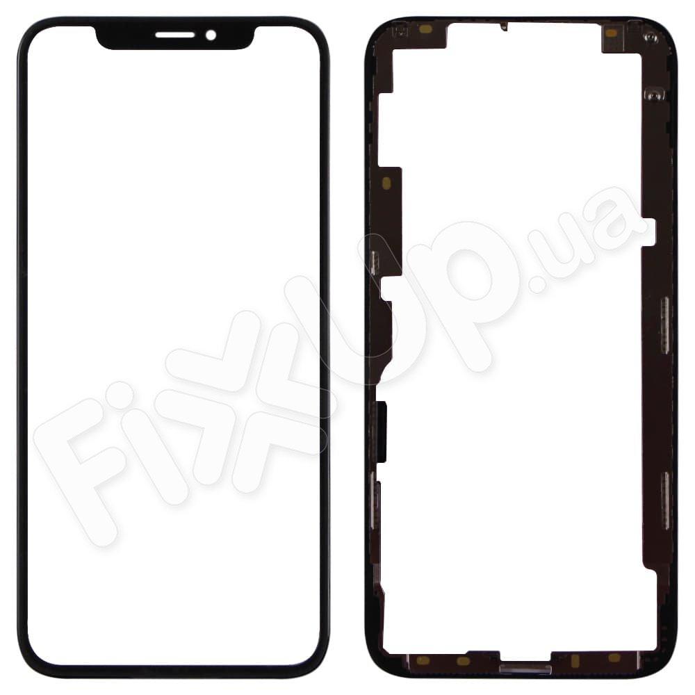 Скло з рамкою + OCA плівка для iPhone XS (5.8), колір чорний