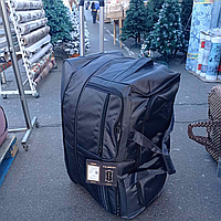 Дорожная сумка на колёсах с расшерением 135 л черная