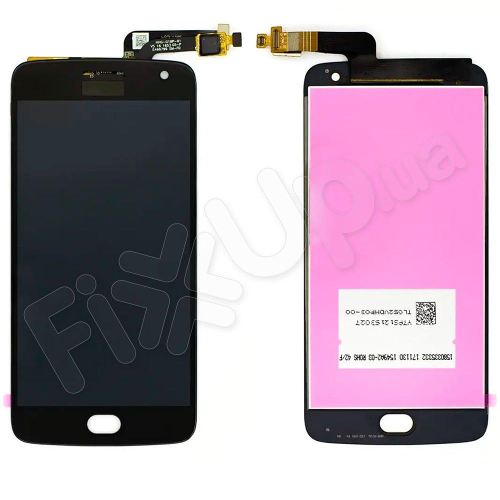 Дисплей для Motorola XT1680, XT1681, XT1684, XT1685 Moto G5 Plus з тачскріном в зборі, колір чорний