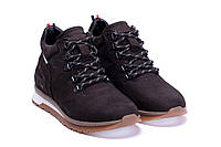 Чоловіче зимове взуття шкіряні зимові кросівки ZG Chocolate Crossfit Nubuck натуральна шкіра коричневий розмір