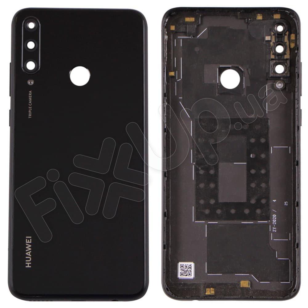 Задня кришка для Huawei Y6P 2020, колір чорний