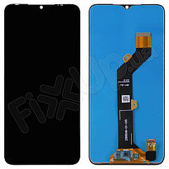 Дисплей для Tecno Spark 7 (KF6/KF6J/KF6N), з тачскрином у зборі, колір чорний, оригінал