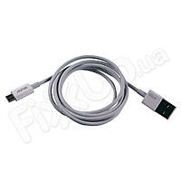 Кабель Micro-USB Aspor AC-11 Nylon, 2.4A, 1.2м, цвет белый