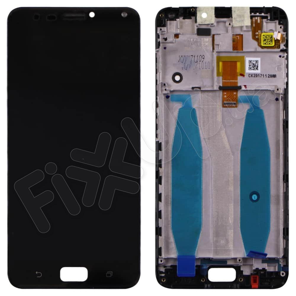 Дисплей для Asus ZenFone 4 Max (ZC554KL)/4 Max Pro, з тачскрином і рамкою в зборі, колір чорний