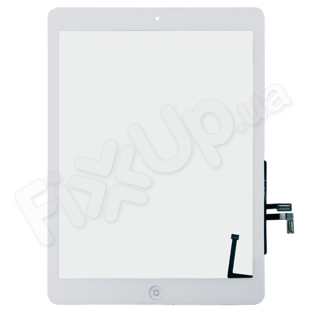 Тачскрин для iPad 5 Air, iPad 5 9.7 (2017) complete (з кнопкою), колір білий, оригінал