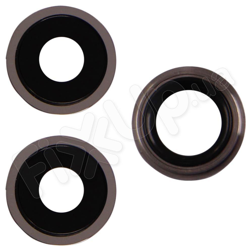 Скло камери з кільцем (3 шт.) для iPhone 11 Pro/11 Pro Max, колір срібло