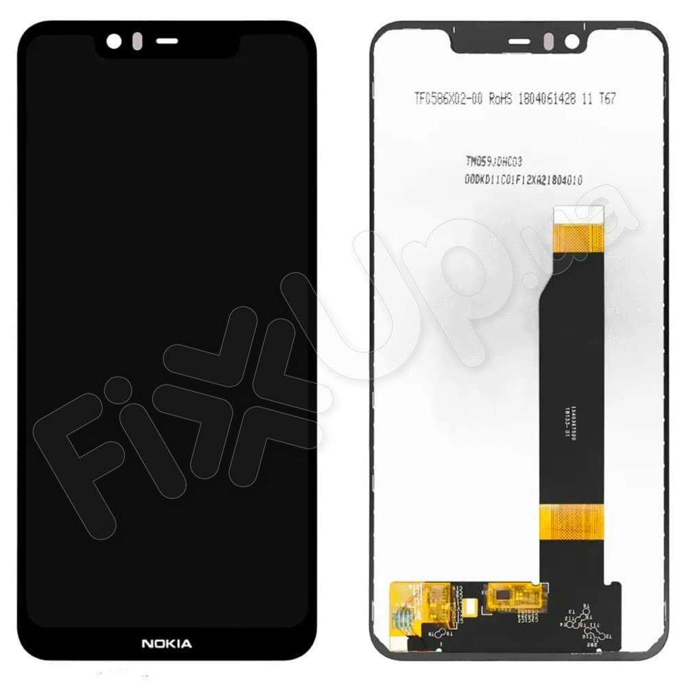 Дисплей для Nokia 5.1 Dual Sim (TA-1061/TA-1075) з тачскріном в зборі, колір чорний