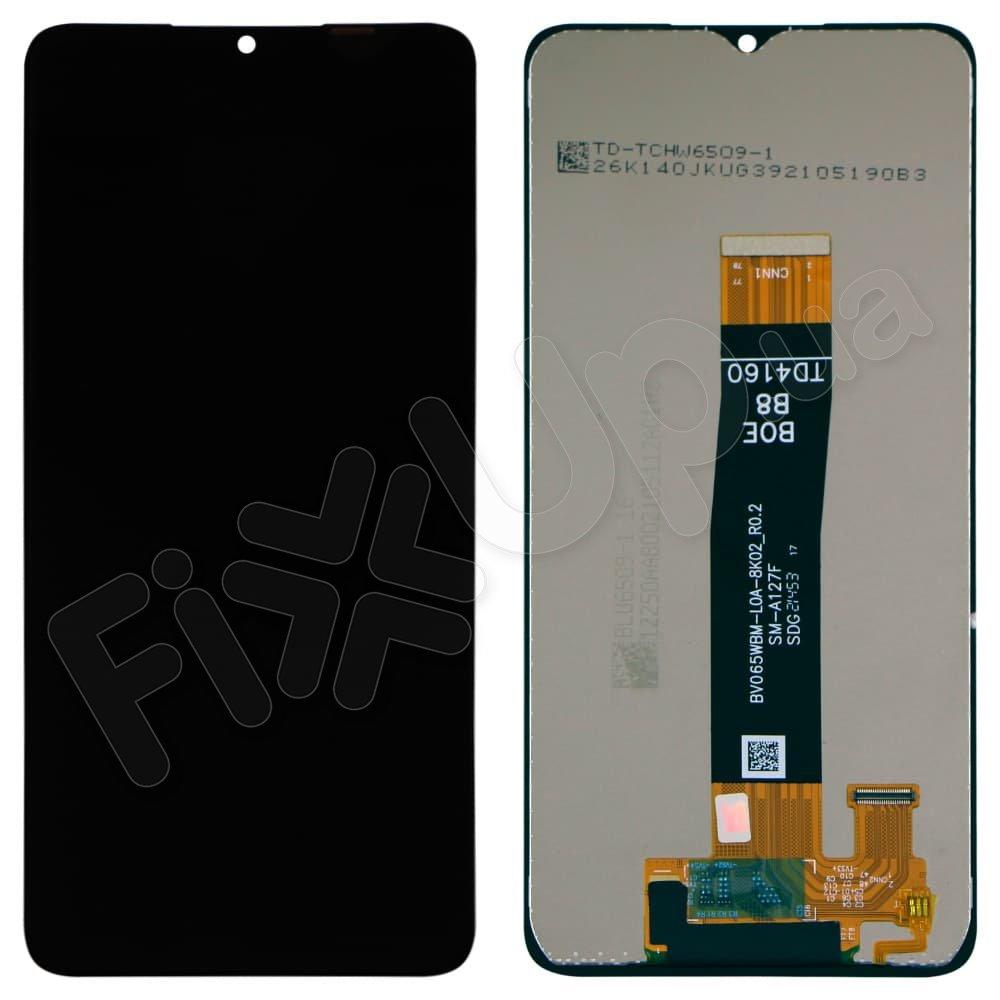 Дисплей для Samsung A127F Galaxy A12s 2021, з тачскрином у зборі, колір чорний IPS (TFT)