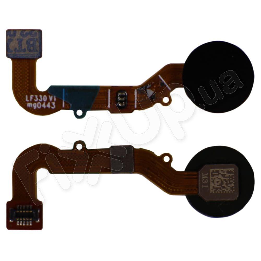 Шлейф для Xiaomi Redmi 9, зі сканером відбитка (Touch ID), колір чорний