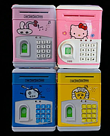 Дитяча скарбничка Сейф з електронним Кодовим замком і відбитком Пальца в Асортименті