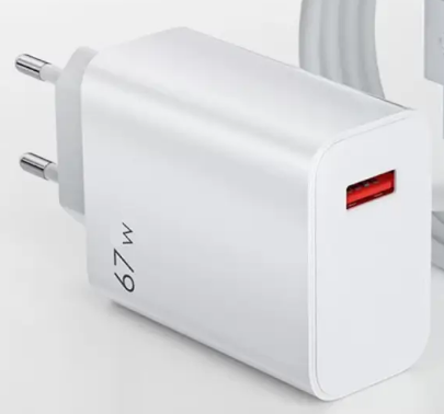 Швидкий зарядний пристрій 67W GaN для Xiaomi QC 3.0 67 Вт EU MDY-12-EZ без підтримки Mi Turbo Charge