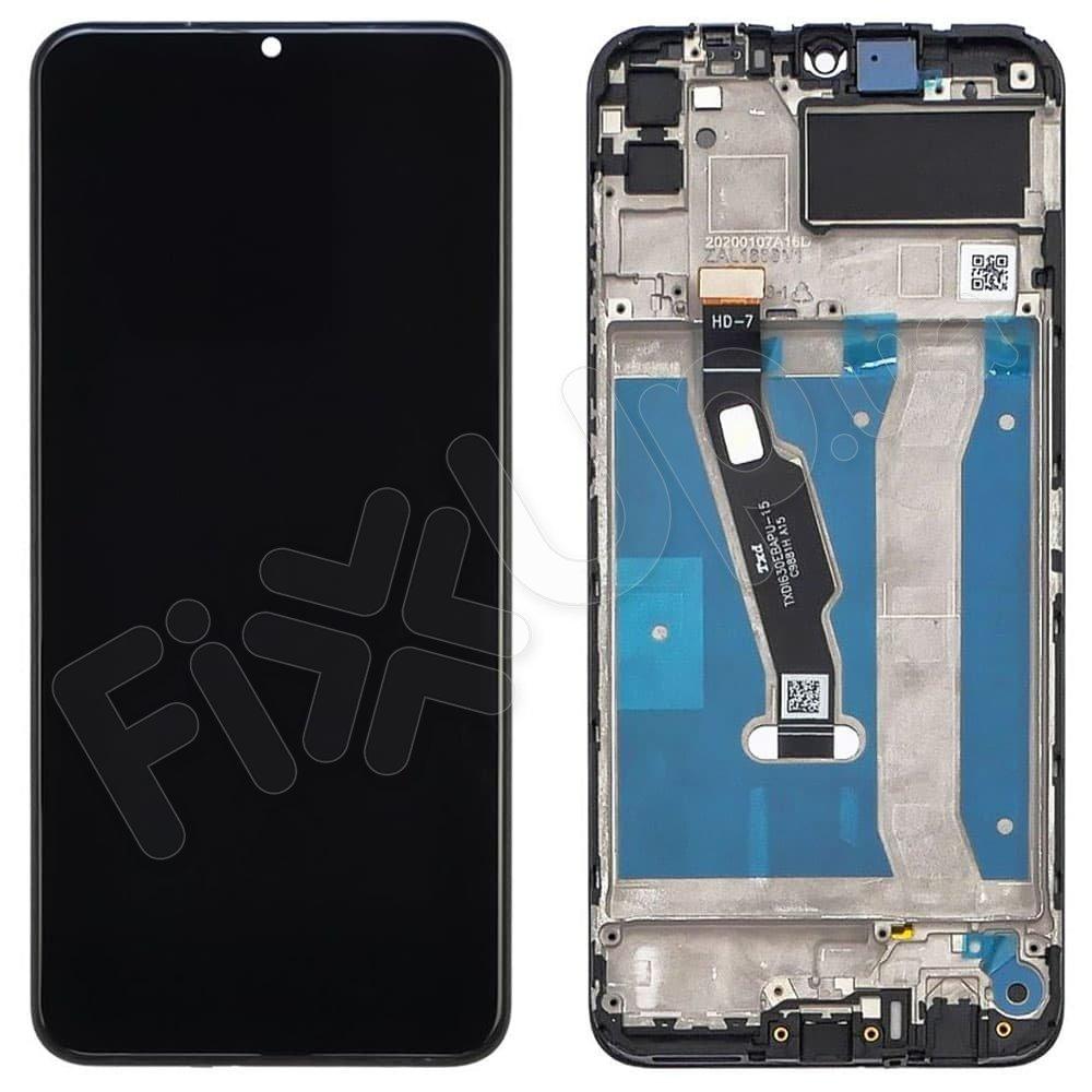 Дисплей для Huawei Y6P 2020 (MED-L29/LX9/LX9N/L29N/MOA-LX9/LX9N) з тачскріном і рамкою в зборі, колір чорний