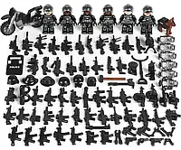 Фігурки SWAT чорні військові армія спецназ поліція