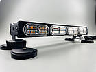 Стробоскоп LED 4 секції проблисковий LED-маячок балка на магнітах світлодіодний 12/24V (192 led діода), фото 3