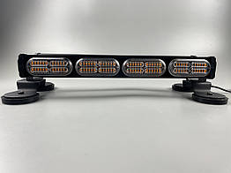 Стробоскоп LED 4 секції проблисковий LED-маячок балка на магнітах світлодіодний 12/24V (192 led діода)