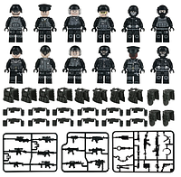 Фигурки человечки военные полицейские спецназ альфа с оружием legо