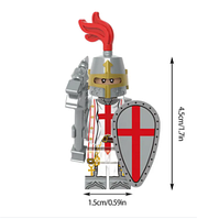 Фигурка европейский рыцарь средневековый воин крестоносец