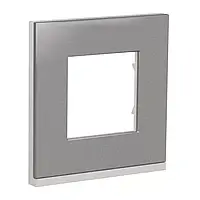 Рамка 1-постова алюміній Unica New Pure Schneider Electric NU600280