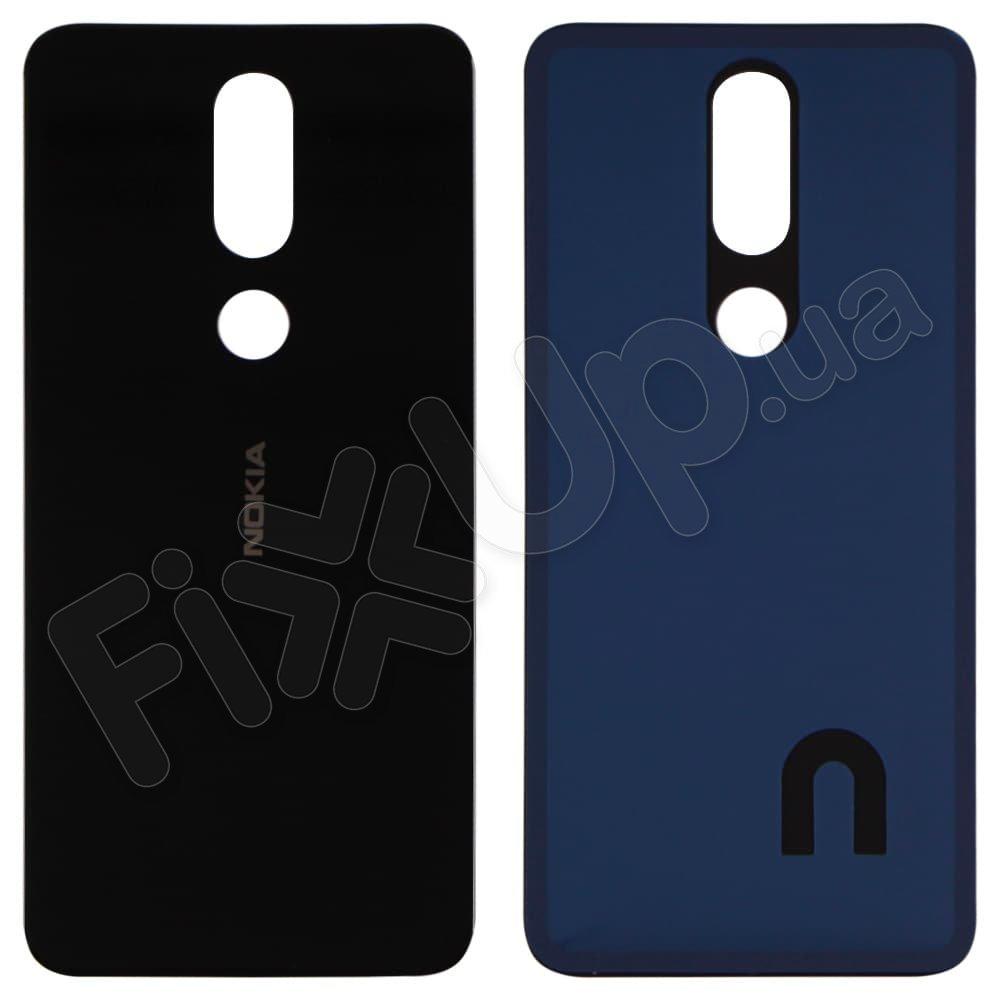Задня кришка для Nokia 7.1 Dual Sim, колір чорний