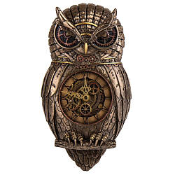Настільний годинник Veronese в стилі Стимпанк Сова символ мудрості 32х15х5 см 177195