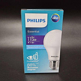 Лампочка LED PHILIPS Essential 11W E27 3000K