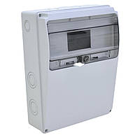 Щиток комбінований пластиковий ABS, IP54, 230х300х115мм, 11 модулів, поверхня монтажу під кутом