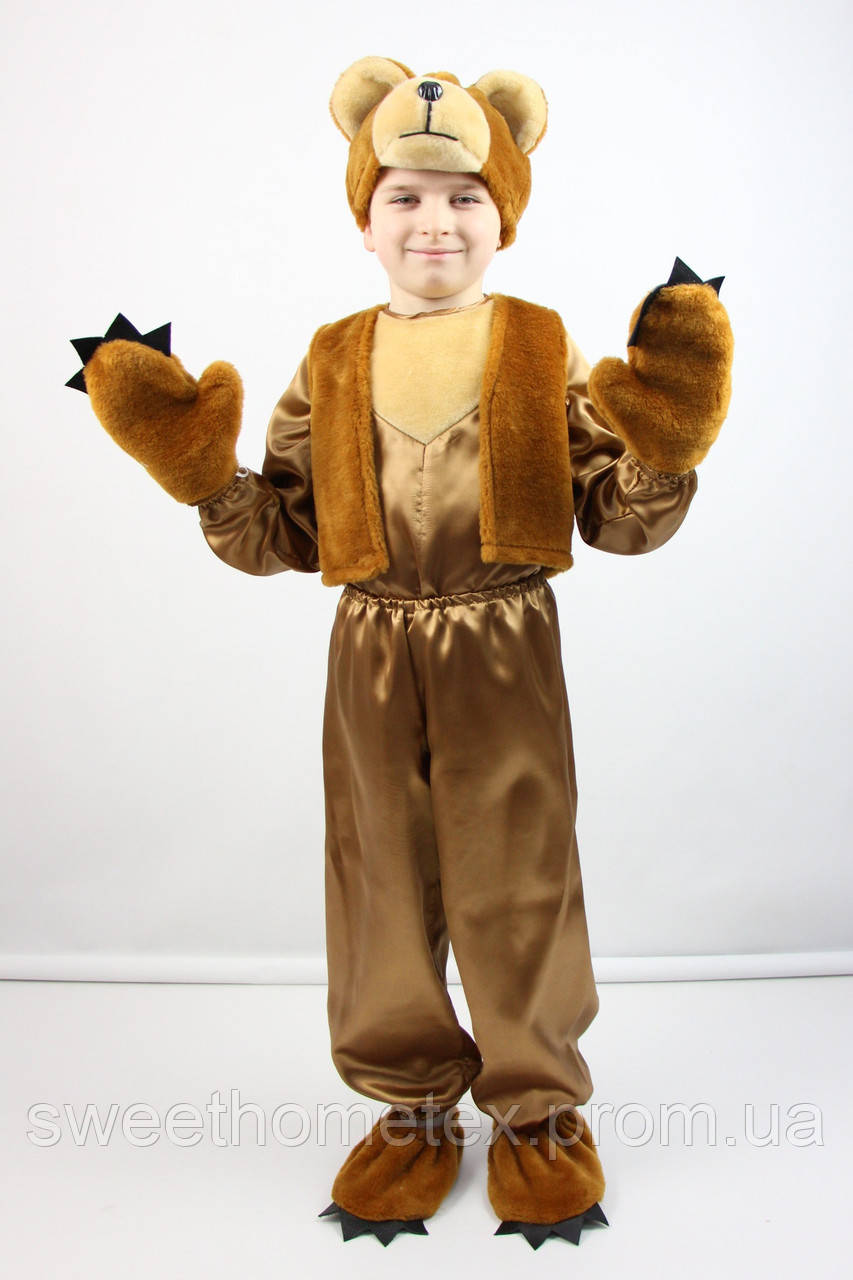 Карнавальний костюм Ведмедик No4 (рижий) Ведмедь Ведмідь 110 см