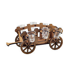 Міні бар подарунковий набір барик Фіра з чарками (160*350*230мм) FL220