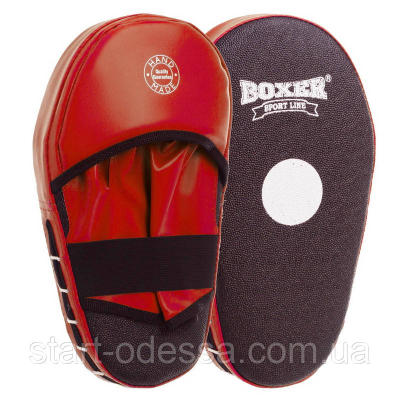 Лапы боксерские прямые BOXER 38х18х4,5см (пара) - фото 1 - id-p38835429