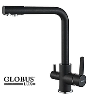 Смеситель для кухни под осмос Globus Lux LAZER GLLR-0444-1-ONIX