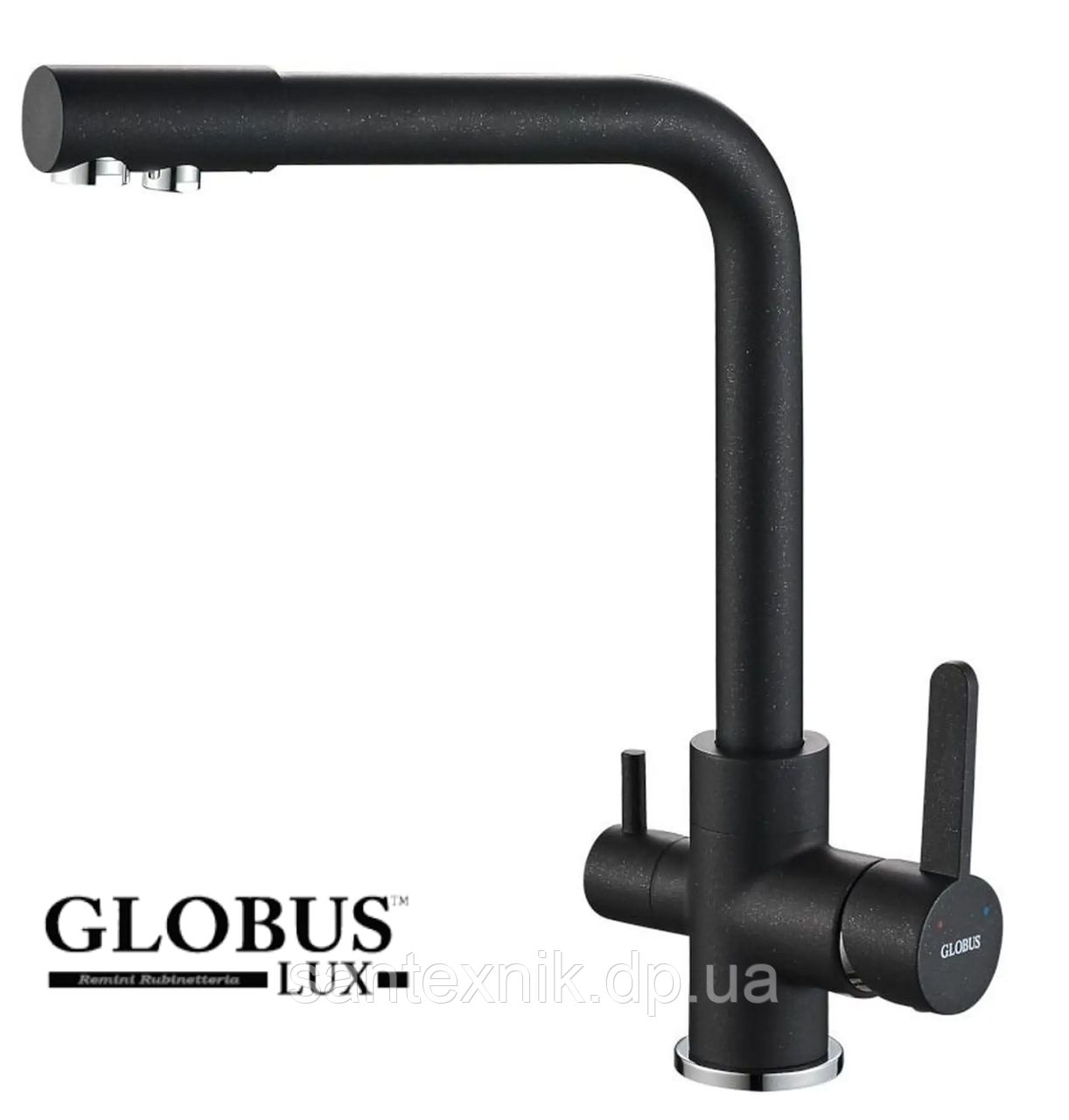 Змішувач для кухні під осмос Globus Lux LAZER GLLR-0444-1-ONIX