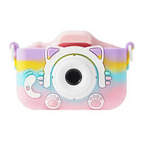 Дитячий фотоапарат ET015 Cat, pink color