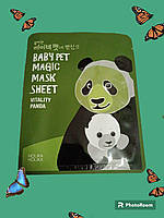 Тканевая маска для лица Holika Holika Baby Pet Magic Mask Sheet Vitality Panda питательная, 22 мл