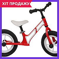 Беговел детский Profi Kids велобег колеса 12 дюймов магниевая рама HUMG1207A-2 красный