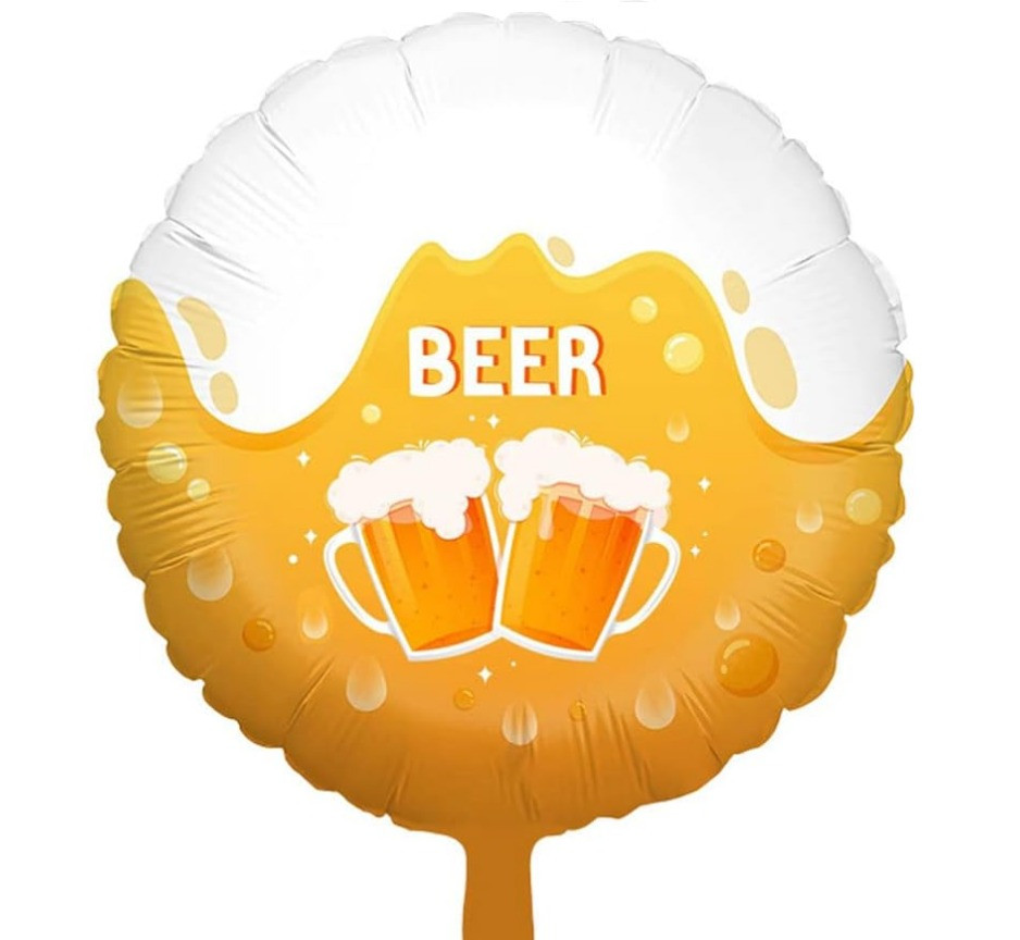 Фольгована повітряна куля BEER,  45 см