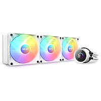 Система водяного охлаждения NZXT Kraken RGB 360mm AIO liquid cooler w/Display, (RL-KR360-W1)